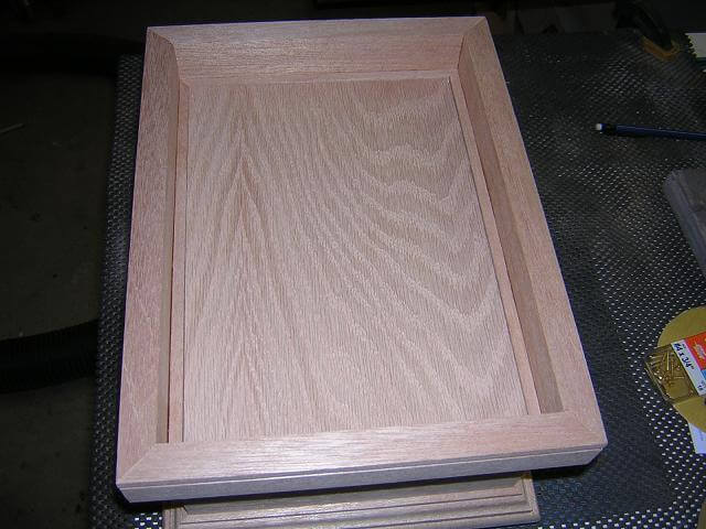 The plywood bottom cut to size.