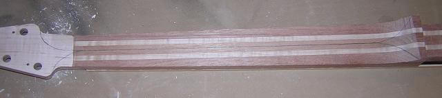 Marking the neck prior to carving.