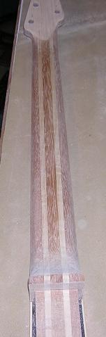 Neck carving completed and sanded.