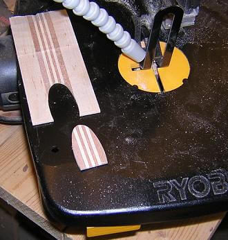 Making the truss-rod cover.