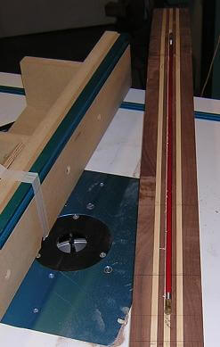Routing the channel for the truss rod.