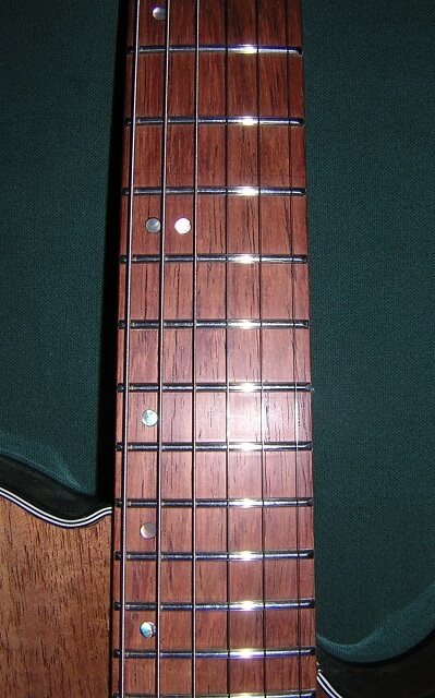 The fretboard and inlays