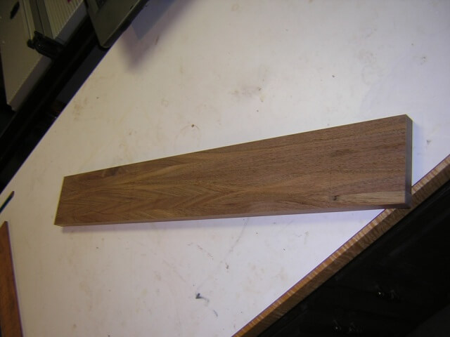 The glued-up neck blank.