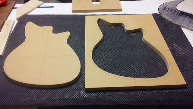 The finished inlay template.