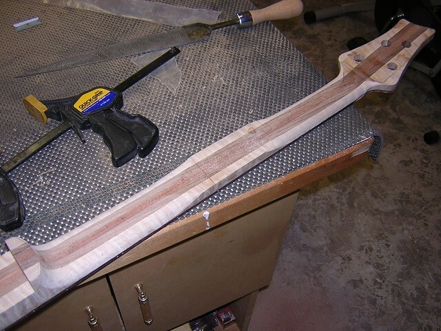 Only the center portion of the neck left to carve.