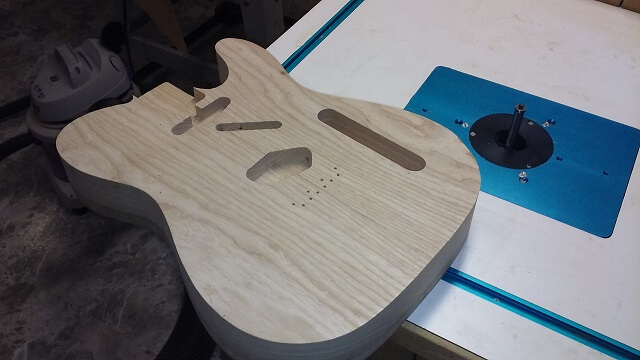 Routing the body to final shape.