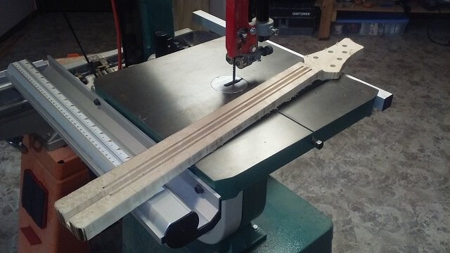 Rough tapering the neck.