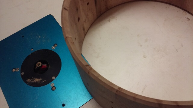 Routing the inside of the bearing edge.
