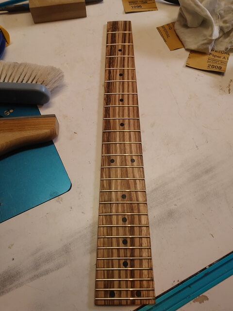 The second fretboard completed.