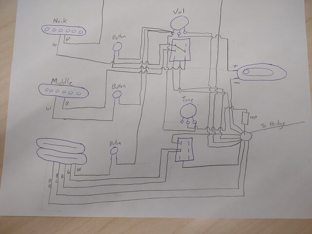 The wiring diagram I sketched.