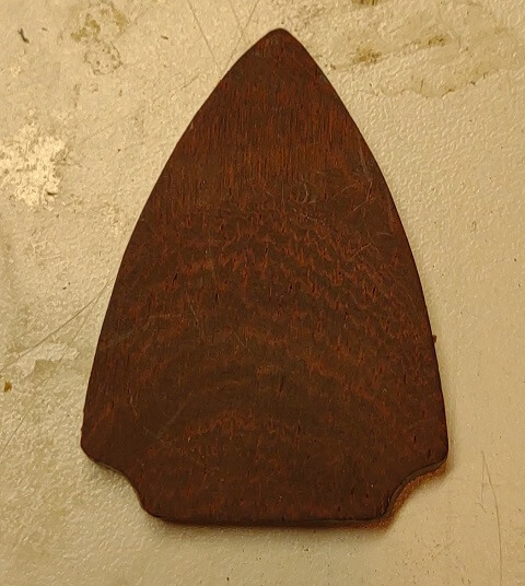 The truss rod cover made by the Tundra Boy..