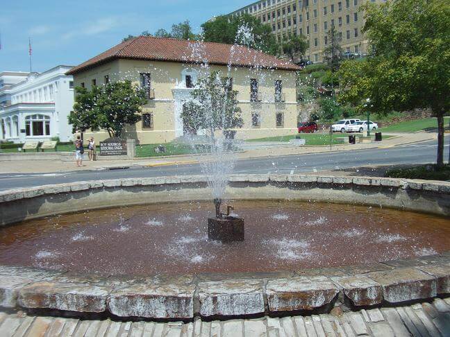 Another one of the fountains in downtown Hot Springs, AR.