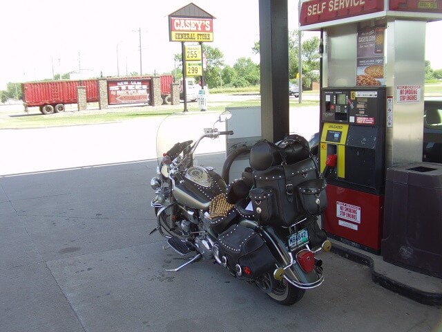 Gassing up in New Ulm, MN