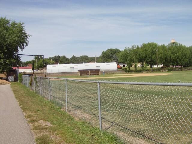 A baseball diamond in Kimball, MN