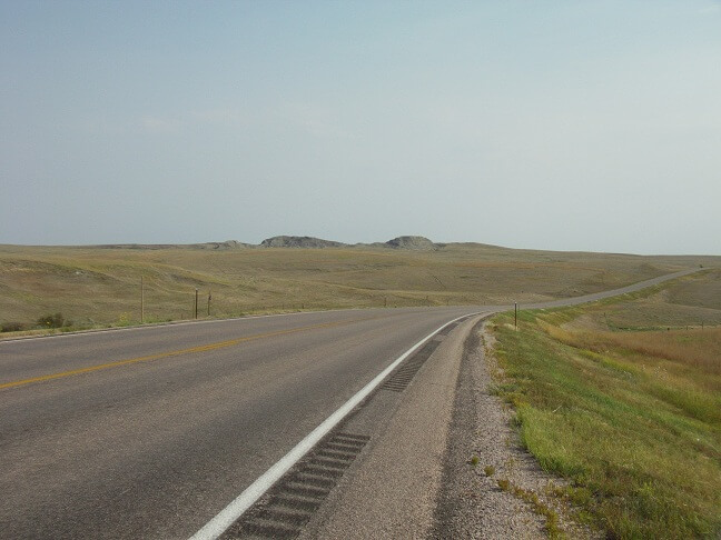 Highway 212 west river, South Dakota.