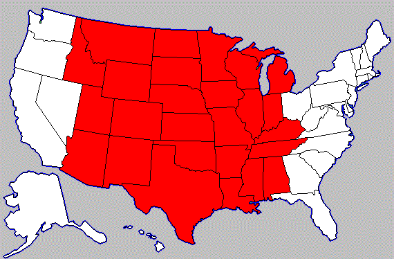 States In Which I've Ridden