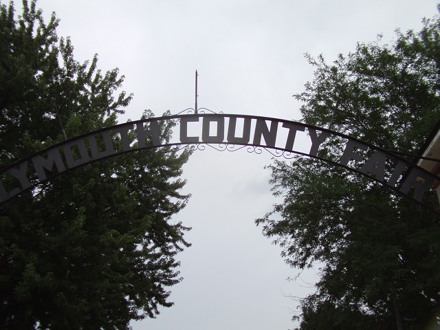 Entrance to the Plymouth County Fairgrounds.