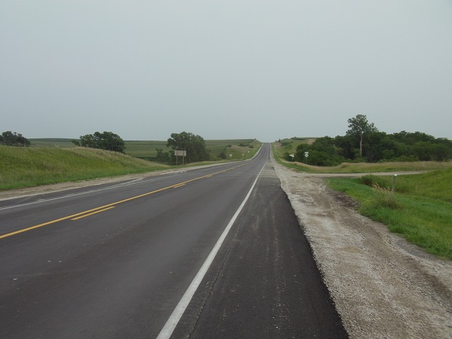 Heading east on highway 141 just south of Denison, IA.