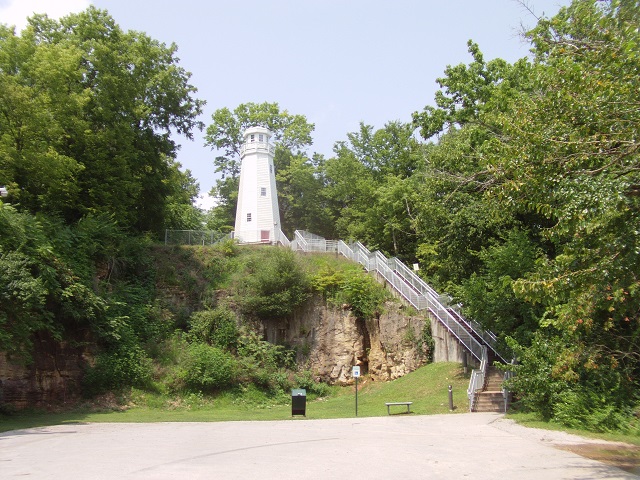 The Mark Twain Memorial Lighthouse in Hannibal, MO