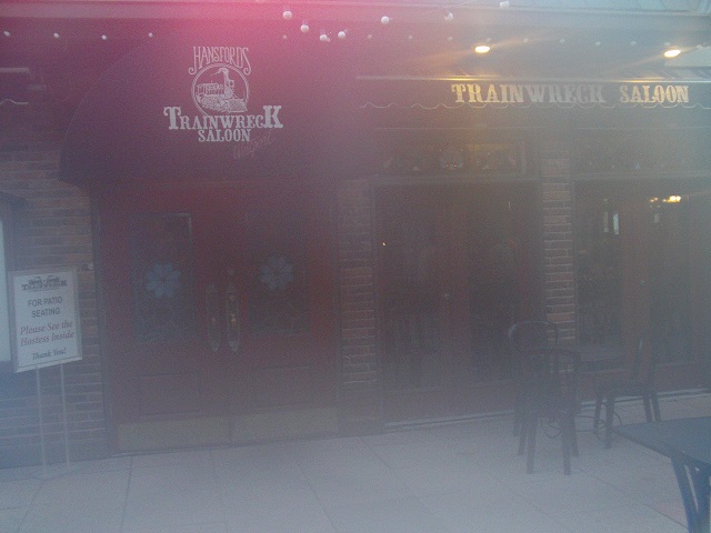 Another attempt at getting a picture of the Trainwreck Saloon