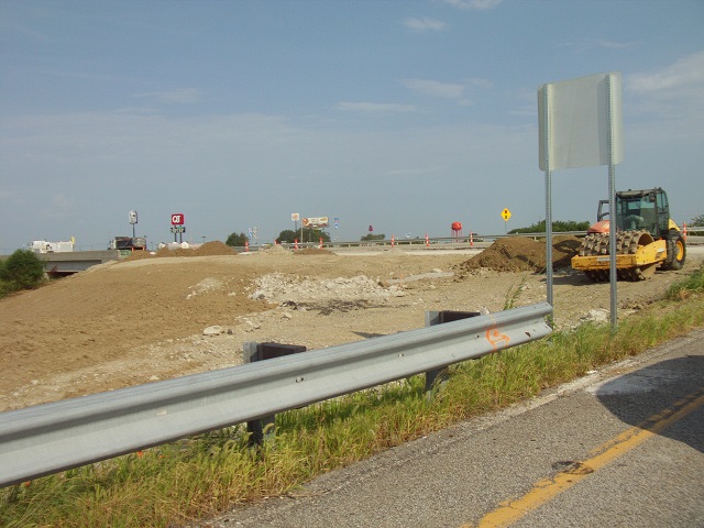 Construction at the Platte City exit.