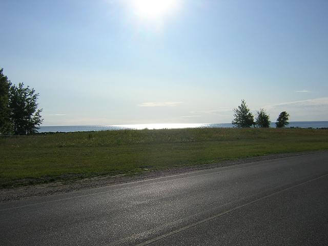 Sunrise over Lake Superior.