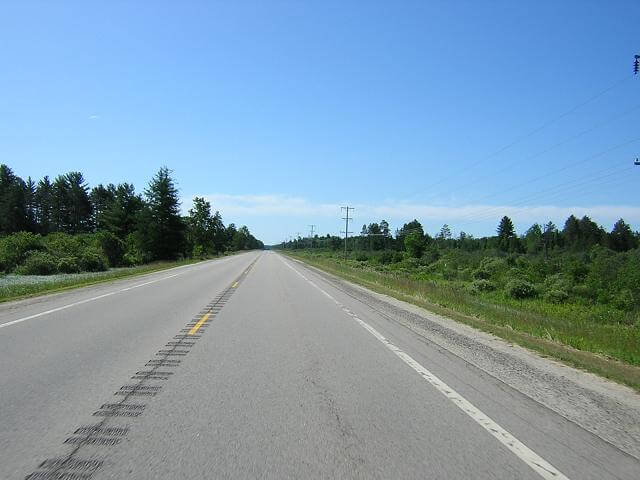 Highway 28 west of Marquette.