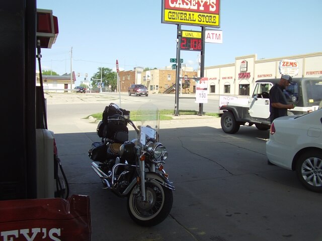 Getting gas in Milbank, SD.