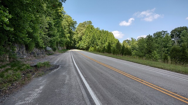 The Ohio River Scenic Byway near Sulpher, IN.