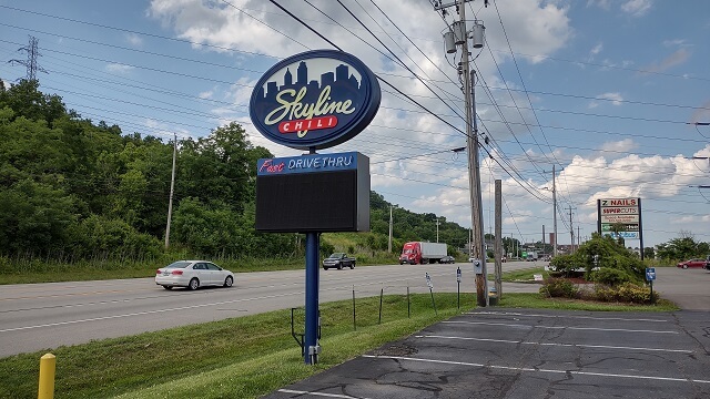 Stopping for supper at Skyline Chili in Lawrenceburg, IN.