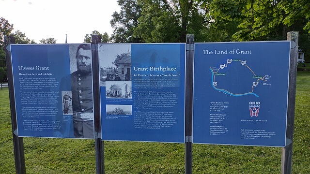 The Ulysses S Grant memorial area near Moscow, OH.