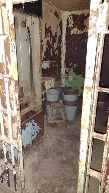 A view inside one of the cells.