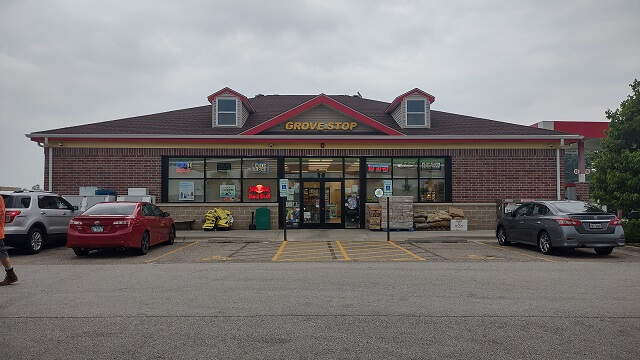 Stopping for gas in Sugar Grove, IL.