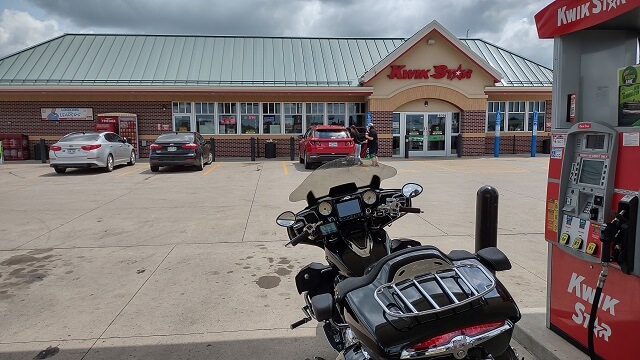 Stopping for gas just outside of Mason City, IA.