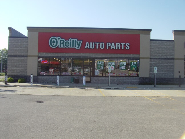 Auto parts store to buy a battery.