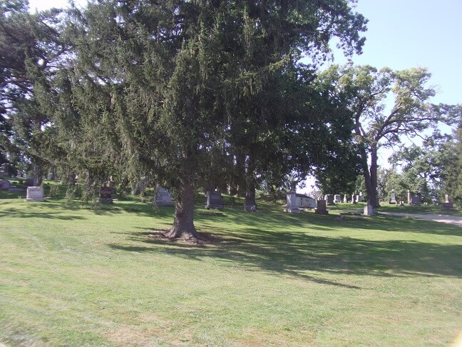 The cemetery in Janesville