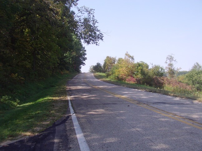 County road JG outside of Mt. Horeb, WI