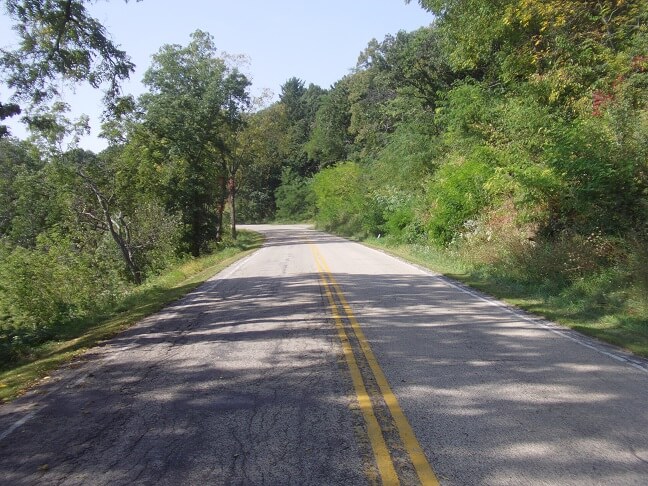County road JG outside of Mt. Horeb, WI