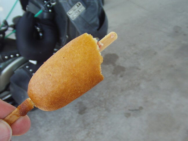 Corn Dog for lunch at LaCrosse