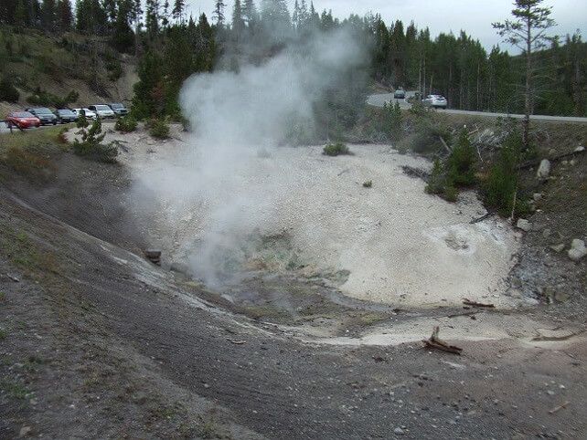 The Mud Volcano area.