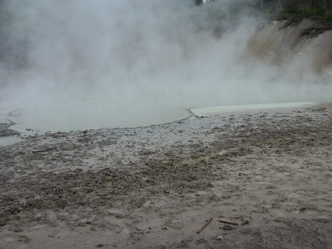 The Mud Volcano area.