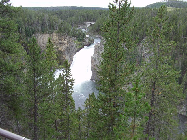 Another picture of the upper falls of Yellowstone.