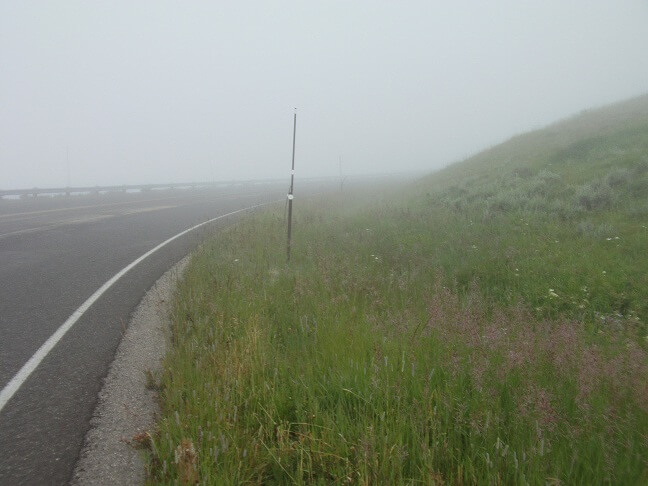 Fog up on Beartooth Pass.