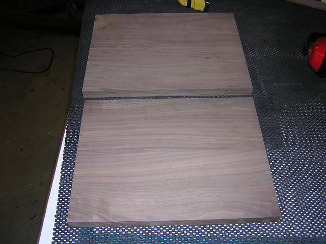 The top layer boards cut to exact size.
